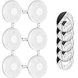 SAVS CS11R Vernetzbarer kombinierter Rauch und CO Melder 6er-Pack – 10 Jahre Batterie – Rauchmelder und Kohlenmonoxid Melder – Extra dünnes Design – Kein LED-Licht – Montage ohne Bohren
