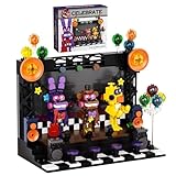 Five Nights Security Breach Stage Building Block Toy, Classic Horror Game Stage with Fazbear Freddy Monster Building Set, Compatible with Lego, Collectible Present for Game Fans (467PCS)