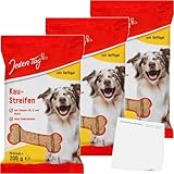 usy Bundle für Jeden Tag Hundesnack 20 Kaustreifen Geflügel 3er Pack (3x200g Packung) + usy Block