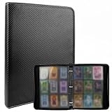 NVIYAM Sammelkarten Album,1080 Pockets Sammelalbum Karten, Reißverschluss Binder für Sammelkarten, 9 Taschen 60 Seiten Sammelalbum, Sammelkarten Ordner für Jungen Und Mädchen Sammelkarten-album