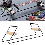 MTTXY Perlenwebstuhl, Holz-Edelstahl-Perlenwebrahmen, DIY-Perlenwebstuhl, Schmuckwebstuhl für Halsketten, Armbänder und Mehr