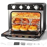 Heißluftfritteuse 36L Großer Heißluftbackofen XXL, Multifunktionale Konvektions Heißluft Ofen Backofensteuerung,7 Zubehör,Ölfrei kochen,100℃-230℃ Temp & 60 Mins Timer