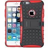 ALDHOFA iPhone 6 6s Hülle Handyhülle: TPU Series Schutzhülle Silikon für iPhone 6/6s - Rot