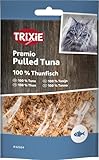 Trixie Katzensnack Premio Pulled Tuna aus natürlichen Zutaten 30 g, leckere Katzenleckerlis mit Thunfisch - 42694