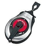 TAJIMA Chalk Line CR401S Chalk-Rite Dura Kreidebox mit extra dicker 1 mm Schnapplinie und integriertem Griffauslöser