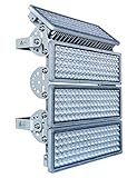 Rugging 400W LED Strahler Flutlicht Außen 40000LM Außenstrahler Flutlichter LED Fluter 4 Flutlichtstrahler mit verstellbarem Winkel 6500K IP67 Wasserfest für Stadien