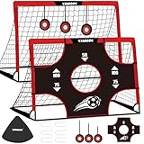 Yimore Fussballtore für Garten Kinder mit Tragetasche - 3 in 1 Kinder Fußballtor Torwand für Kinder - Faltbares Fußball Tor Fussballtore Geschenke für Garten Kinder - 120 x 90 x 90 cm