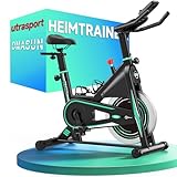 DMASUN Upgraded Heimtrainer Fahrrad, Leiser Hometrainer Fahrrad mit 0-100% Widerstand, LCD-Display & Tablet-Halterung, Professionelles Ergometer Heimtrainer mit bequemem Sitz, Bis 160KG