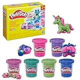 Play-Doh 6er-Pack Funkelknete, besondere Farben mit Glitzer, für mehr Kreativität und fördert die Feinmotorik, Bastel-Set perfekt als Ergänzung, kreatives für Kinder ab 3 Jahren