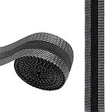 Dreamil Saumband zum Aufbügeln 10M Bügelnband zum Säumen Waschfest Nahtband für Hosen Kleidung Stoffe Gardinen Vorhänge (Schwarz, 2.4cm Breit)