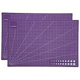 2 Stück selbstheilende Schneidematten-Brett im A3-Format, rutschfeste, langlebige PVC-Schneidematte für Kunsthandwerk, Gravur, Modellbau, Zuhause, Büro, Schule