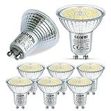 Goopig GU10 LED Dimmbar Lampe 6W Kaltweiss 6000K Ersetzt 70W Glühbirne, 6er-Pack, 655lm AC 230V Leuchtmittel, Flimmerfrei Strahler, Reflektorlampe, Abstrahlwinkel-120° Birnen