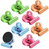 Artcut 8 Stück Magnetklammern Magnet Klammer Magnete mit Klammer, Magnetclips Magnet Clip Klemmen BüRo, Multi Farbe KüHlschrank Magnete KüHlschrankmagnete Magnete KüHlschrank füR Whiteboard, Memo