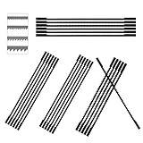 RHQFDM 24 Stücke Dekupiersägeblatt 133mm,Dekupiersägeblätter mit Stift,10/15/18/24 Feinschnitt Laubsägeblätter Set,für Dekupiersägen,Elektrowerkzeug Zubehör Holzbearbeitung﻿