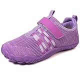 MIFAWA Kinder Barfußschuhe Minimalistisches Sneaker für Jungen Mädchen mit breiter Zehenbox und Zero-Drop-Design Aquaschuhe Schwimmschuhe ideal als Bade Strand oder Schwimmaccessoire (Lila,EU31)