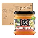 Little Lunch Bio Kartoffelsuppe mit Lauch | Gemüsesuppe | 100% Bio-Qualität | Vegan | Ohne zugesetzten Zucker | Laktosefrei | Keine künstlichen Zusätze | Ohne Geschmacksverstärker | 6 x 350ml