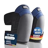 LAUTER SCHUTZ LauterSchutz® Profi Gel-Knieschoner für Boden- & Fliesenleger [Anti-Rutsch Beschichtung, bequemer Doppelverschluss] - Handwerker und Heimwerker - Deutscher Hersteller - (Blau, ORIGINAL)