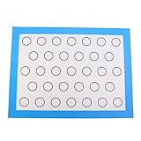 Aramox Makronenform für Makronen in Größe Backmatte für Makronen, 30 x 40 cm für die Küche (blau)
