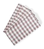 søstre & brødre 4er Set Geschirrtücher Küchentücher im hochwertigem Dobby-Design | Made IN EU | 100% Baumwolle - ÖKO-TEX Standard 100 | 50 x 70 cm Altrosa-Weiß Quadrate