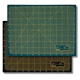 Victor Schneidematte Grün Schwarz 60x90cm 3-lagig Schneidematte A1 selbstheilend - Bastelunterlage - Schneideunterlage - Schnittmatte - Schreibtischunterlage - Unterlage Schreibtisch Nähen