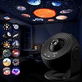 Sternenhimmel Projektor, Planetarium Galaxy Projektor 13-in-1 Sternenhimmel Starry Skylight Projektor für Kinder Erwachsene mit Sonnensystem/Nebel/Mond/Himmels Galaxie Projektor, Nachtlicht Lampe