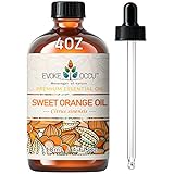EVOKE OCCU Orangenöl, reines und Natürliches Premium-Qualität Orangenöl für Aromatherapie Diffusor, Massage und Hautpflege 118ml