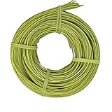 famos Peddigrohr Flechtmaterial Korbflechten 2,25 mm viele Farben zur Auswahl (100g, Olivgrün)