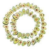 Homoyoyo 50 Stück Avocado Aufkleber Wasserdichte Vinyl Fruit Stickers für Laptop Handy Koffer Scrapbook und DIY Dekoration Selbstklebend Vielseitig Einsetzbar Cartoon Stil