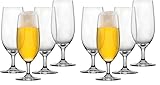 Schott Zwiesel Biertulpe Beer Basic 0,3 l (4er-Set), klassische Biergläser für Pils, spülmaschinenfeste Tritan-Kristallgläser, Made in Germany (Art.-Nr. 123659) (Packung mit 2)