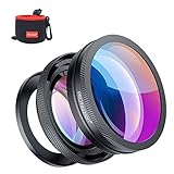 PROfezzion HD 18mm Weitwinkelobjektiv Weitwinkel Objektiv für Sony ZV1 ZV-1 ZV1F ZV-1F RX100 VII VI V ZV-E10 ZVE10 A6400 A6300 A6100 A6000 Canon Powershot G7X Mark III, Mark II Kamera