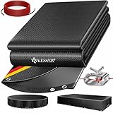 KESSER® Solar Poolabdeckung Pool Abdeckplane Rund Ø460cm Poolplane 200g/m² PE Material Inkl. Stahlseil + Seilspanner mit Ösen Solarplane Abdeckung UV-resistent, Wetterfest für Sommer & Winter