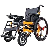 EAEY Elektrischer Rollstuhl Faltbar, Elektrorollstuhl Faltbar mit Li-Ion Battery 24V 20Ah, Elektrischer Faltrollstuhl für ältere und behinderte Menschen