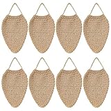 Machify Nest-Lockbeutel 8 Häkelnetze Gartenschutz Abwehr Kleintiere Hellbraun