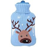 NOLITOY 1 Satz wassergefüllter Wärmbeutel portable thermokissen the edith eger comfy Kältetherapien heiße Tasche für wasserflasche Wärmflasche Wasserinjektionsbeutel Gummi Blue