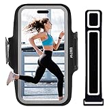 EOTW Sportarmband Handy Universal - Handytasche Joggen Armtasche Kompatibel mit iPhone 16/15/14/13/12 Pro Galaxy S24/S23+/S22/S21 FE Handy Armband Joggen für Running (6,2'~6,6')