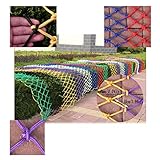 TOTLAC Kinder-Sicherheitsgeländer-Treppennetz, Anti-Fall-Netz Farbe Deckennetz Kinder/Spielzeug/Haustier-Anti-Fall-Netz Indoor-Webnetz Anti-Katzen-Netz Vogelseilnetz Gartennetz (Size : 2x2m)