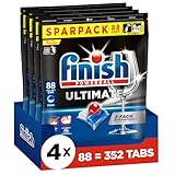Finish Ultimate Fresh Spülmaschinentabs - Geschirrspültabs für ultimative Reinigung, Fettlösekraft und Glanz - Sparpack mit 352 Tabs (4 x 88 Tabs)
