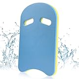 Schwimmbrett Kinder & Erwachsene, Premium Swimming Board, Kickboard mit Griffmulden, Schwimmhilfe Für Schwimmübungen Und Training (Blau U-förmig)