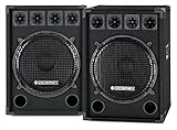 McGrey Paar DJ-1522 DJ PA Lautsprecher Box 38cm (15“) Subwoofer 1600W (Passiv, 2-Wege System, Holzgehäuse)