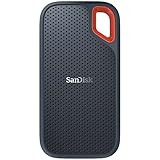 SanDisk Extreme Portable SSD 1 TB (USB-C, mit 550 MB/s Übertragungsraten, AES-Verschlüsselung und ist stoß-, wasser- und staubfest), Festkörper-Laufwerk