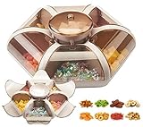 JUNYFFF Kreative Blume Typ Obst Candy Box Kunststoff Snack Aufbewahrungstablett Mit 6 Fächern Familie Snacks Partition Manager Box Für Home Party Party Hochzeit Candy Tablett