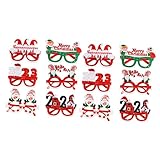 TOPBATHY 1 Satz Weihnachtsbrillenrahmen Jalousien Für Fenster Topfuntersetzer Staffeleirahmen Personalisierte Getränkeuntersetzer Tassenuntersetzer Mehrere Rahmen 12 Stück