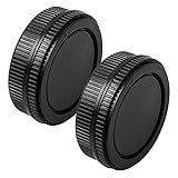 Kamera-Gehäusedeckel und Objektiv-Rückdeckel--Set für Olympus OM Mount Kameras und Objektiv, 2 Sets