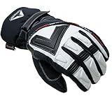 ATTONO Skihandschuhe V01 Ski Snowboard 3 in1 Leder Handschuhe mit Innenhandschuh (L)