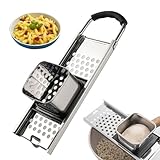 Nnicorns Spätzlehobel Edelstahl, Spätzlepresse mit Teigschlitten, Spätzlepresse mit Gummigriff, Spätzlereibe Ist Spülmaschinenfest-Spätzlereibe für Topfdurchmesser bis zu 30 cm