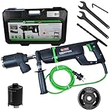 Eibenstock Diamant-Trocken-Kernbohrmaschine EHD 1500 inklusive Staubabsaugung mit Vierschneiderbohrer & Diamant Dosensenker