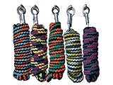 Brama-West Überraschungsbox Führstricke 5 Stück - für Pferde, Ponys, Shetty - Anbindestrick mit Panikhaken - Länge 2m - Bunte Farbmischung