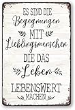 Blechschild Sprüche Metallschild Schilder funny Schild Retro Poster Blechschild Schilder Garten Wandschild Freundschaft Geschenke Wand Deko(20 x 30 cm)