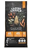 Canine Choice Super Premium Welpentrockenfutter für große Rassen - Huhn 12kg | 60% frisches Huhn, getreidefreies Trockenfutter mit Süßkartoffel & Apfel | Proteinreiche Wachstumsunterstützung für