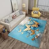 Bunter Blumenschmetterling Gedruckter Teppich 3D 50 X 80 cm Gedruckter Teppich 3D Teppich, Schlafzimmer Teppich, Jungen Teppiche Für Schlafzimmer, Wohnzimmer Teppich,Leicht Zu Reinigen -151326450